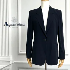 新品タグ付き！アクアスキュータム　黒スーツ上下 アクアスキュータム公式サイト