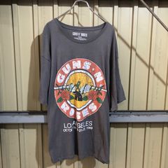 386 GUNS N' ROSES 半袖 プリントTシャツ 2XL〜 グレー ガンズアンドローゼズ ビッグサイズ 古着卸 アメリカ仕入