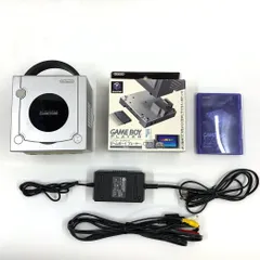 【中古品】動作確認済 本体のみ ゲームキューブ ゲームボーイプレイヤー シルバー 2点セット【023-250909-mo-03-fur】