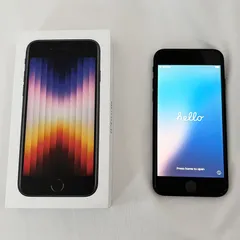 【SIMフリー】Apple iPhone SE 第3世代 64GB ミッドナイト MMYC3J/A バッテリー99%