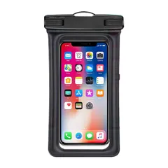 スマホケース IPX8認定 完全防水 水中・水上で操作できる ID認証対応】防水 良いタッチ感度 顔認証 ロックがしやすい 【水に浮くタイプ/指紋認証/Face サイドボタンが押しやすい ストラップ付き 首掛け 海 高透過率 7インチ以下全機種対応 防水カバー