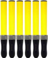 【送料無料・6本セット】キングブレードMAX2 イエロー ペンライト 高輝度 ライブ 応援用 サイリウム LEDライト お得パック ライブやイベントを極限まで楽しむ、究極のペンライト！