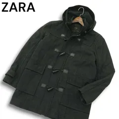 ZARA ザラ マン 秋冬★ ウール ダッフル コート Sz.M メンズ 灰