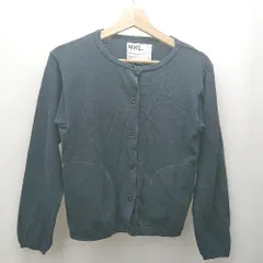 ◇ ⊂◎ MHL. エムエイチエル 綿100% 長袖 カーディガン サイズ2 ネイビー系 レディース E  【1503060041840】