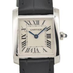 カルティエ CARTIER W50012S3 タンク フランセーズ SM K18WG クォーツ レディース 美品 R#141549