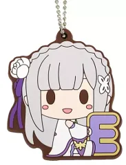 【中古】雑貨 エミリア ラバーキーホルダー ちょこのっこ 「一番くじ Re：ゼロから始める異世界生活 ～ほろ甘ハッピーライフ!～」 F賞