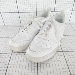 ◇ Θ NIKE ナイキ コート ボロー スニーカー シューズ サイズ24.0㎝ ホワイト系 レディース E  【1508060003072】