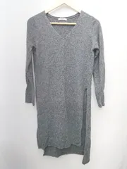◇ JOURNAL STANDARD ジャーナルスタンダード 長袖 膝丈 ニット ワンピース 表記なし ダークグレー レディース P  【1406110024452】