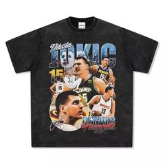 NBA デンバー ナゲッツ ニコラ ヨキッチ ヴィンテージ加工 半袖