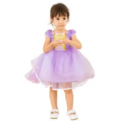 新品 [monoii] 【 選べるデザイン ラプンツェル シンデレラ ラ ベル ドレス 子供 プリンセス コスチューム キッズ ハロウィン 仮装 結婚式 衣装 女の子 90 100 110 120 130