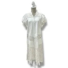 Diagram ダイアグラム レース切替ワンピース インナー キャミソールワンピース付き ホワイト サイズ38 ポリエステル レディース 夏 ゴーゴー古着久喜倉庫店 23 NO.名溝草有00090