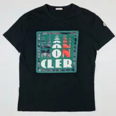 希少　モンクレール　ｔシャツ　総柄　半袖　スキー柄　ブルー　ロゴ有　Mサイズ 希少モンクレールtシャツ総柄半袖スキー柄ブルーロゴ有Mサイズ