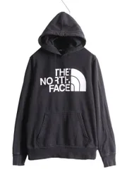 【お得なクーポン配布中!】 ノースフェイス プリント スウェット フード パーカー メンズ S The North Face プルオーバー 裏起毛 トレーナー ブラック アウトドア 薄手