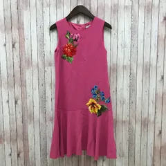 ドルチェ＆ガッバーナ ドルガバ DOLCE＆GABBANA キッズ ノースリーブワンピース ドレス ピンク系 女の子 11/12サイズ イタリア製 キッズのサムネイル