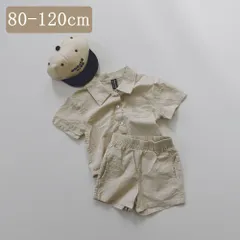 キッズ シャツセットアップ 80cm 90cm 100cm 110cm 120cm シャツ 半袖 パンツ ハーフパンツ ボトム 半ズボン Tシャツ 韓国子供服 海外子供服 男の子 女の子 子供服