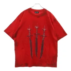 THUG CLUB (サグクラブ) ソードプリント ペンキ加工 半袖 Tシャツ  