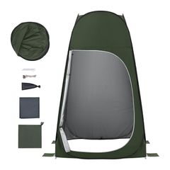 KingCamp 着替えテント 非常用トイレ テント 簡易シャワールーム 簡易トイレ 更衣室 ビーチテント プライベートテント アウトドアトイレテント 防災 設置簡単 持ち運び便利 収納袋付き