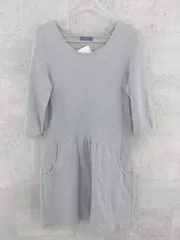 ◇ NIMES ニーム 七分袖 膝丈 ワンピース グレー レディース 【中古】 【1002798933125】のサムネイル