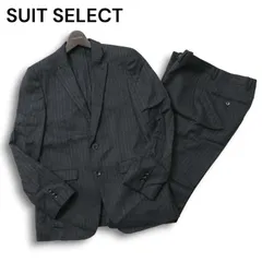 SUIT SELECT スーツセレクト 秋冬★ ストライプ セットアップ スーツ Sz.A5　メンズ グレー ビジネス