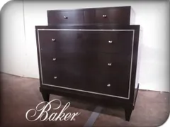 展未使用Baker/ベーカーチェスト3405マホガニー5ドロワーチェスト