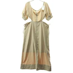 未使用 archives アルシーヴ 半袖 ロングワンピース M ベージュ レディース 古着