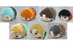 [중고] 봉제인형 마스코트·봉제인형 배지 전 7종 세트 [BTS(방탄소년단) 떡볶이 마스코트 TinyTAN vol.1 Dynamite ver. 한정판] 프리미엄 반다이 한정