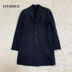 新品未使用⭐︎STUDIOUS ブラック チェスターコート STUDIOUS（ステュディオス）の「【WEB限定】2WAY ダブルマキシ