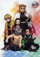 【中古】クリアファイル 集合(5人/縦型) 雑誌イラストシリーズレイヤードクリアファイル4 「劇場版 鬼滅の刃 無限列車編」