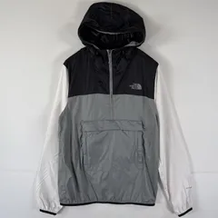 古着 ザ・ノースフェイス THE NORTH FACE ナイロンジャケット パーカー アノラック プルオーバー  ワンポイント S  ブラック メンズ