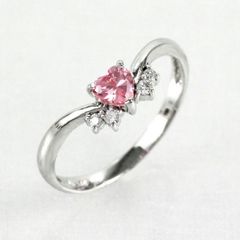 天然ピンクスピネル0.31ct ダイヤ0.11ct Ptリング 14号 - メルカリ