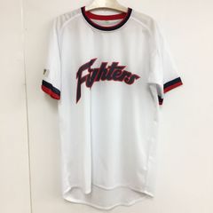 北海道日本ハムファイターズ ユニファーム フリーサイズ ホワイト 半袖 ポリエステル100% ミズノ 25d菊ST⑪