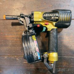 【7日保証・整備済】消耗部品多数交換♪日立 HIKOKI 高圧 50mm コンクリート 釘打ち機 NC50H 動作良好！