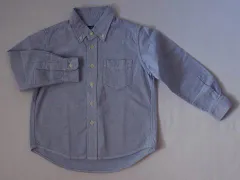 シップスキッズ ships kids アウトレット 子供服 男の子 110cm 長袖 シャツ 水色 ボタンダウン 春 夏 秋 冬 ★4 トップス ボーイズ 男児 キッズ プチプラ 【中古】 ユーズド リサイクル こども