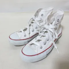 C708　CONVERSE　コンバース　ALL STAR　ハイカット　スニーカー　22.5　ホワイト　キャンバス