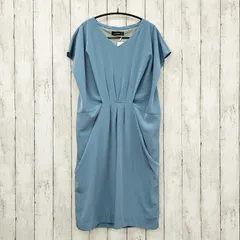 新品【 green label relaxing 】グリーンレーベルリラクシング GB PEジーナ デシンタック Vネックワンピース