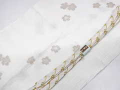 【一輝堂】【着物】和装小物　帯締め帯揚げセット　礼装用　平組　金糸　25w01-1816