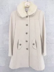 ◇ SOUP スープ ラビットファー付き 長袖 コート 9 ベージュ系 * 1002800184538 【中古】 【1002800184538】のサムネイル