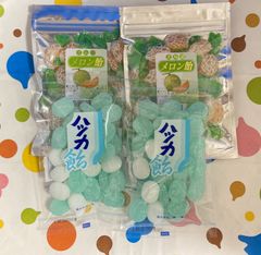 茶木 メロン飴 2袋・ハッカ飴 2袋