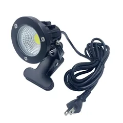 【数量限定】クリップライト 7W led 630lm コード長3m led ライト スポットライト 防水型 屋外 照明 看板用 店舗 電気スタンド デスクスタンド 防雨 アームライト ピッコロライト アウトドア エクステリアライト (電球色)