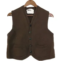 MHL ウールベスト　ブラウン MHL ウールベスト ブラウン MHL ウールベスト ブラウン MARGARET