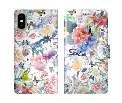 [Google Pixel 8a] iPhone14 ケース スカラー スマホケース 手帳型 iPhone16 ケース iPhone 16 15 14 Pro 13 12 Mini 11 スマホカバー 全機種対応 手帳 ScoLar フラワー チョウ 花柄 ホ