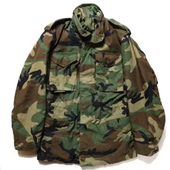 M-65 82年製 US実物 SCOVILL ZIP ウッドランドカモ 90s 米軍 U.S.ARMY パッチ付き ウッドランドカモ M-65
