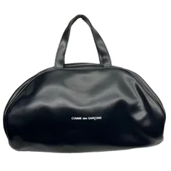 COMME des GARCONS(コムデギャルソン) オールドテキストロゴマディソンバッグ/00S/稀少/PVC/ボウリングバッグ GI-K202 ブラック×ホワイトのサムネイル