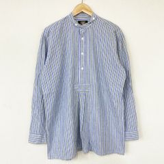 Distler 刺繍入り バンドカラー　プルオーバー チロリアン 長袖シャツ Drachien チロリアン シャツ バンドカラー ストライプ プル