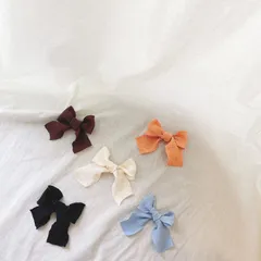 リボン　ヘアクリップ