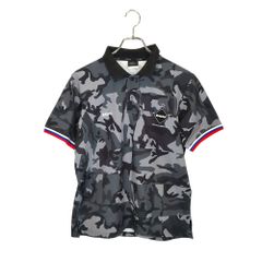 F.C.R.B エフシーレアルブリストル 18SS カモフラ ポロシャツ FCRB-180029 S グレー系