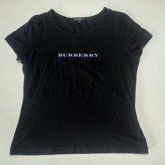 バーバリー ロゴ Tシャツ 黒 2サイズ ブラック カットソー Burberry