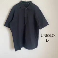 AO0694 UNIQLO ポロシャツ メンズ Mサイズ ブラック 春夏