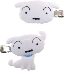 クレヨンしんちゃん ヘアクリップ クセがつきにくい 前髪クリップ シロ マリモクラフト ヘアピン
