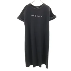 極美品✨トゥービーバイアニエスベー 丸襟シャツワンピース 黒 フレンチスリーブ ワンピース｜agnès b.｜アニエスベー公式オンラインブティック